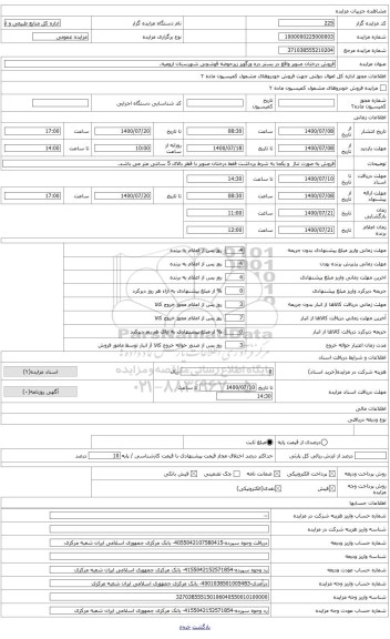 مزایده ، فروش درختان صنوبر داخل در دره ورگویز بخش قوشچی شهرستان ارومیه( فقط درختان صنوبر بالای قطر 5 سانتی متر )