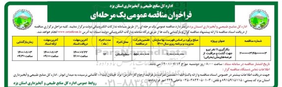 فراخوان مناقصه بکارگیری 11 نفر نیرو 