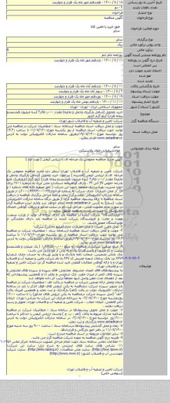 خرید وتحویل (شامل بارگیرى وحمل و تخلیه) مقدار ۰۰۰ر۸۵۰ر۳ (سه میلیون هشتصدو پنجاه هزار) کیلو گرم کلرور