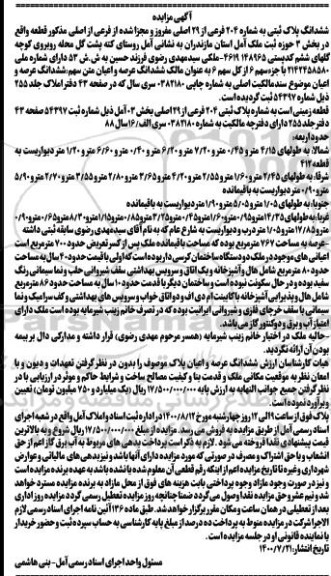 ششدانگ پلاک ثبتی 204 فرعی از 29 اصلی