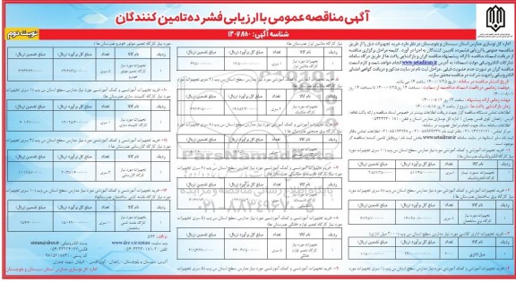 مناقصه خرید تجهیزات کارگاه الکتروتکنیک - نوبت دوم 