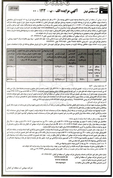 مزایده, مزایده مصالح رودخانه ای بازه ای از رودخانه