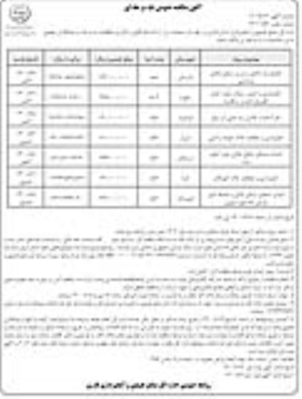 مناقصه تکمیل بند خاکی و سرریز سنگی ملاتی و...- نوبت دوم