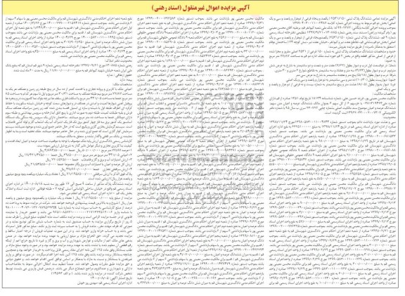 مزایده مزایده پلاک ثبتی شماره 150 فرعی از 2531 اصلی