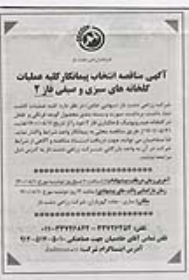 مناقصه عملیات کاشت نشاء ، داشت ، برداشت ، سورت و بسته بندی محصول گوجه فرنگی