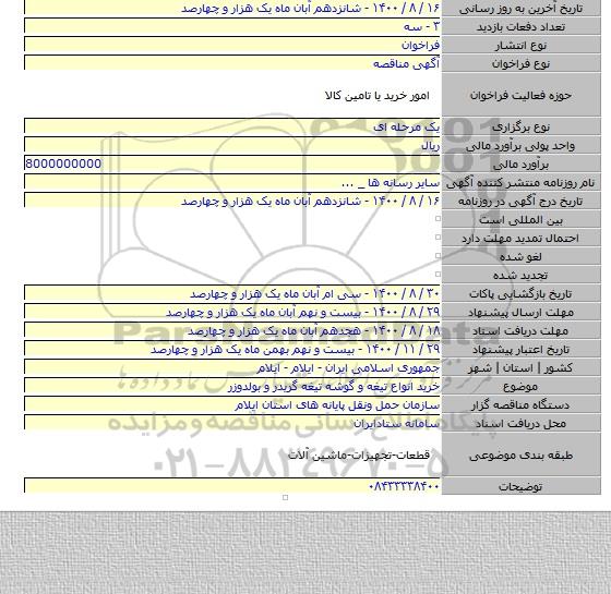 خرید انواع تیغه و گوشه تیغه گریدر و بولدوزر