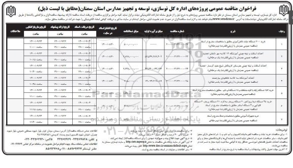 مناقصه، مناقصه خرید 200 دستگاه تبلت دانش اموزی و...