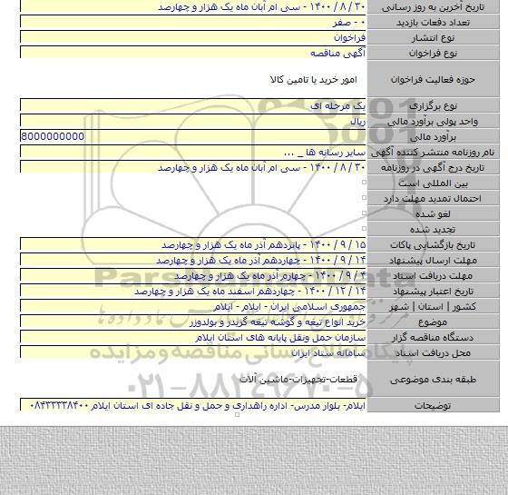خرید انواع تیغه و گوشه تیغه گریدر و بولدوزر