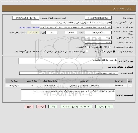 استعلام طراحی و کارهای گرافیگی