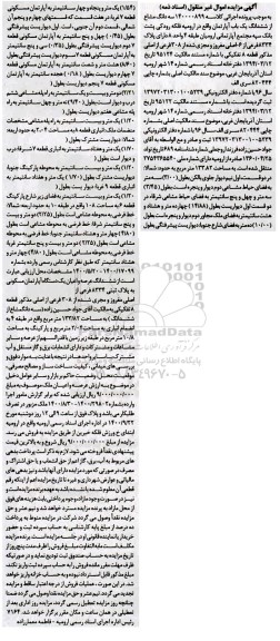 مزایده،مزایده سه دانگ مشاع از ششدانگ یکباب آپارتمان