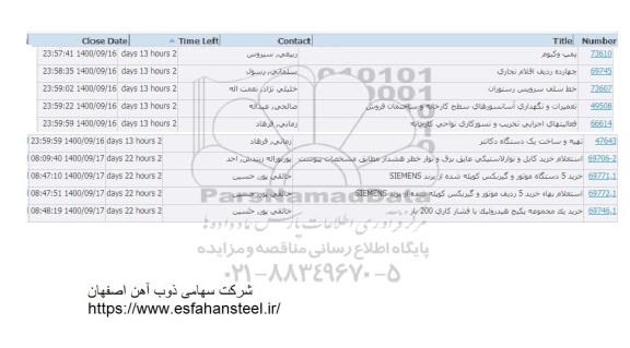 استعلام، استعلام پمپ وکیوم ...