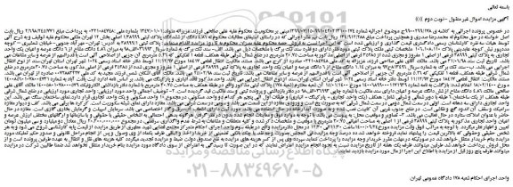 مزایده،مزایده فروش میزان 4.86 دانگ مشاع از 6 دانگ عرصه و اعیان یک واحد تجاری به پلاک ثبتی 38999 فرعی از اصلی 1 مفروز و مجزی شده از 35285 فرعی از اصلی