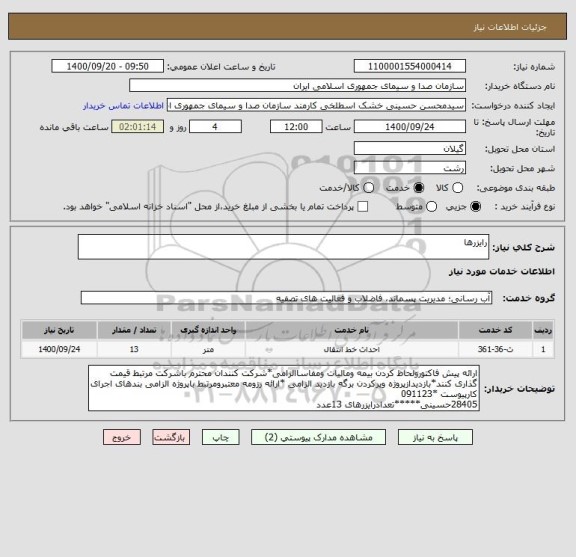 استعلام رایزرها