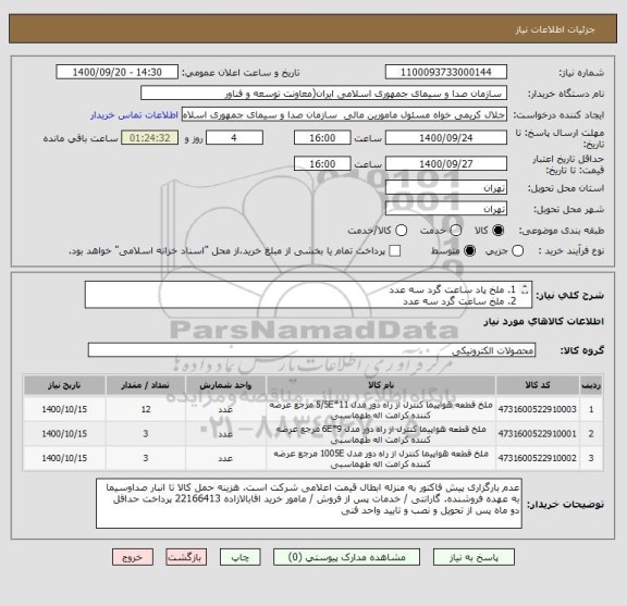 استعلام 1. ملخ پاد ساعت گرد سه عدد
2. ملخ ساعت گرد سه عدد
3. موتور استارتر دوازده عدد