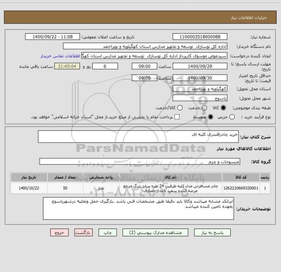 استعلام خرید چادرقلندری کلبه ای 