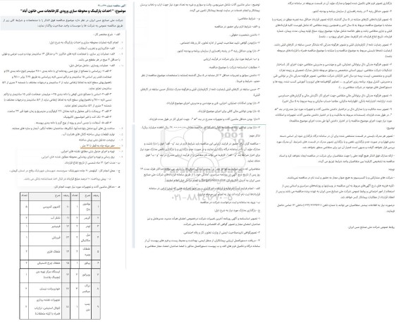مناقصه احداث پارکینگ و محوطه سازی ورودی کارخانجات 