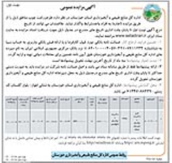 مزایده طرح زراعت چوب مناطق