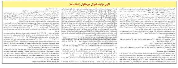 مزایده،مزایده 315.9 ششدانگ پلاک ثبتی بخش دو 