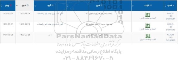 استعلام لوله سیاه درزدار 8 اینچ اسکجول 40 و...