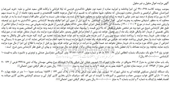 مزایده،مزایده فروش خودرو پژو 206 هاچ بک سفیدرنگ و...