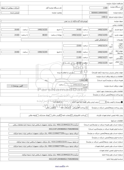 بهرهبرداری گردشگری از سد مجن