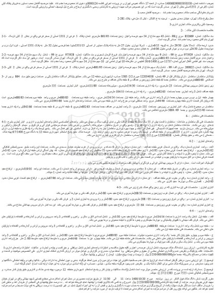 مزایده،مزایده  فروش پلاک ثبتی شماره 5فرعی از 1351اصلی  