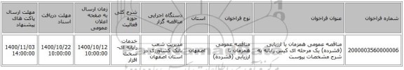 مناقصه عمومی همزمان با ارزیابی (فشرده) یک مرحله ای کیس رایانه به شرح مشخصات پیوست