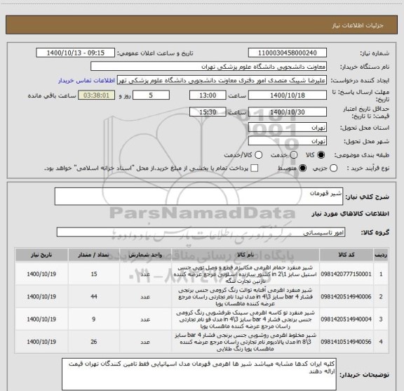 استعلام شیر قهرمان 