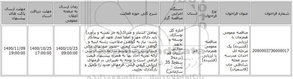 مناقصه عمومی همزمان با ارزیابی (فشرده) یک مرحله ای احداث مدرسه سبز محله شادقلی خان (قاسمیان)