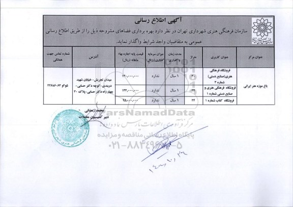 مزایده باغ موزه هنر ایرانی