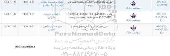 استعلام ساخت قطعات گاورنر و...