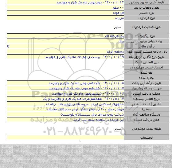 فروش حدود ۳۰۰ تن انواع میلگرد نو در سایزهای مختلف