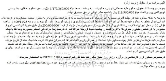 مزایده فروش امتیاز خط 