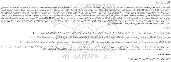 مزایده فروش مقدار 4561کیلوگرم اسید سولفونیک