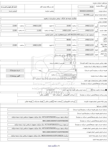 واگذاری طبقه اول کارگاه خیاطی مرکزبرادران شاهرود