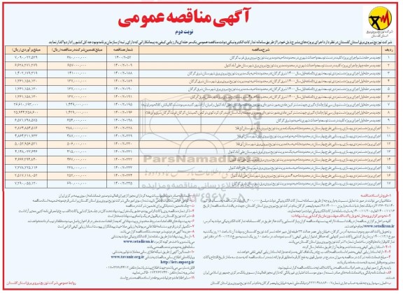تجدید مناقصه  اجرای پروژه کلید در دست توسعه و احداث شهری در محدوده ناحیه....- نوبت دوم