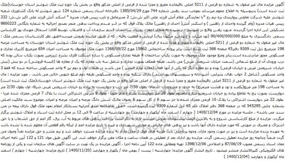 یکباب ساختمان 4 طبقه تجاری مسکونی با سازه اسکلت فلزی