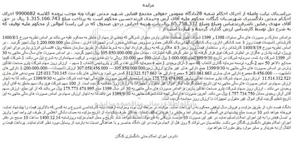 مزایده فروش 3 عدد کانکس اداری و..