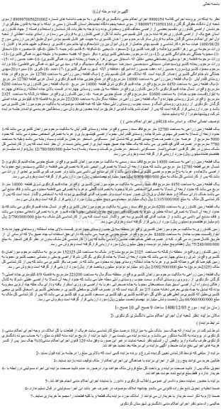 مزایده فروش اراضی کشاورزی