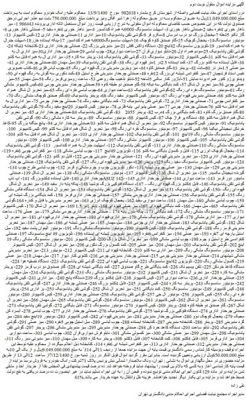 مزایده فروش میز ناهار خوری 4نفره سفید و...