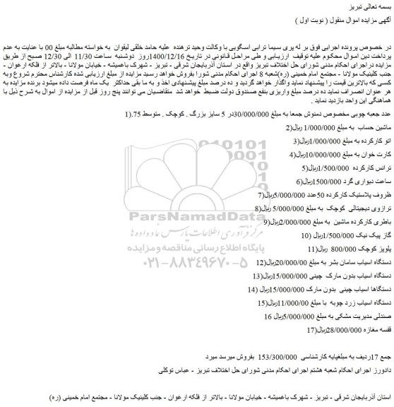 مزایده جعبه چوبی مخصوص دمنوش، اتو کارکرده.....