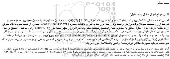 مزایده فروش 2000 کیلوگرم الکترود E7018 آما