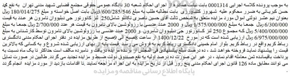 مزایده فروش 250 لنز کانورتور جی دبلیووان تامرون و..
