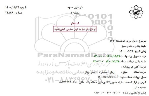 استعلام دیوار نوری هوشمند 2*2