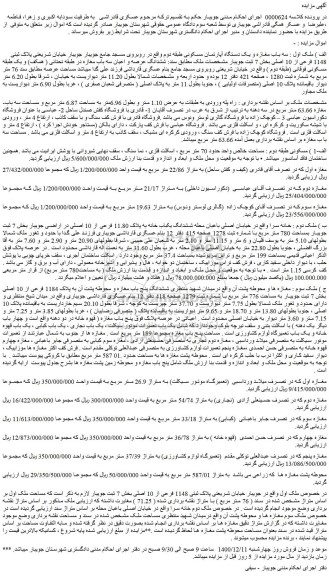 سه باب مغازه و یک دستگاه آپارتمان مسکونی طبقه دوم