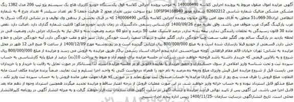 یکدستگاه خودرو کاربری هاچ بک سیستم پژو تیپ 206