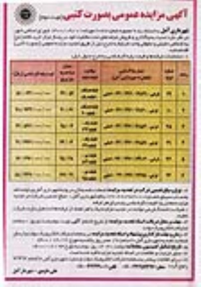 تجدید مزایده واگذاری و فروش غرفه های تحت مالکیت - نوبت دوم