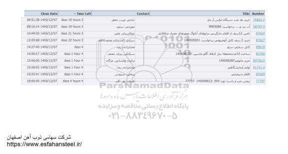 استعلام، استعلام خرید یک عدد دستگاه ایکس آر دی ...