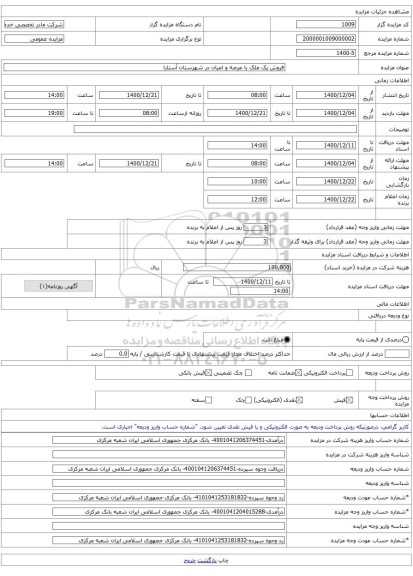 فروش یک ملک با عرصه و اعیان در شهرستان آستارا
