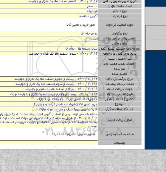 خرید کنتور تکفاز هوشمند فهام ۱( تجدیدچهارم )